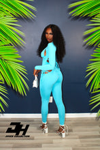 Load image into Gallery viewer, Cut To The Chase Jumpsuit (Blue)
